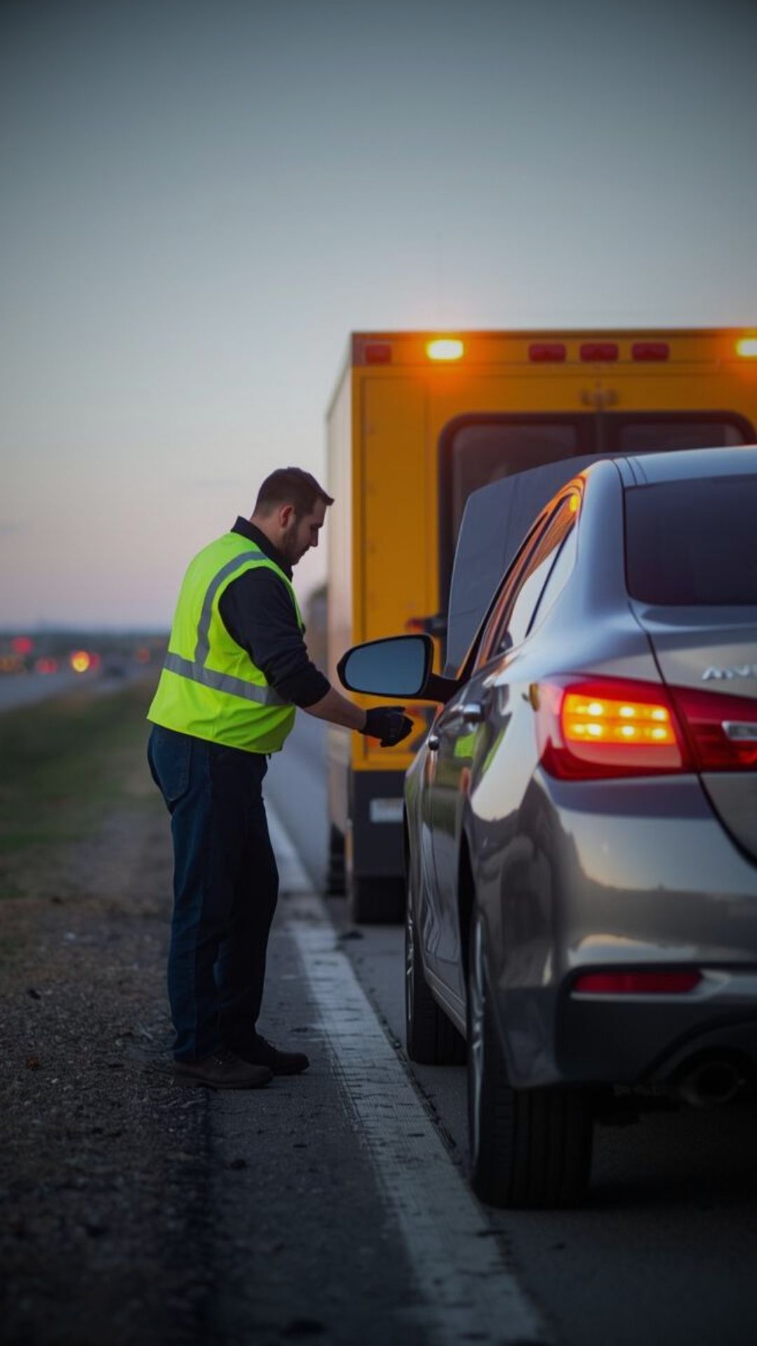 Technician providing roadside help in Philadelphia